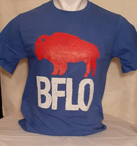 TWO COLOR BFLO  Tee Shirt, Long Sleeve Tee Shirt, Crew Neck and Hoodie Sweat Shirt