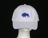 Baseball Cap- Embroidered Logo- White Cap