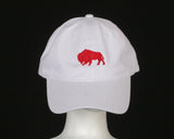 Baseball Cap- Embroidered Logo- White Cap